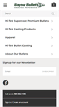 Mobile Screenshot of bayoubullets.net