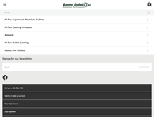 Tablet Screenshot of bayoubullets.net